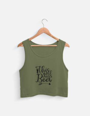 Beer Mood Crop Top – Weekend Reset Edition
