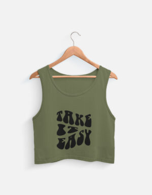 Take It Easy Crop Top – Chill Flow Edition