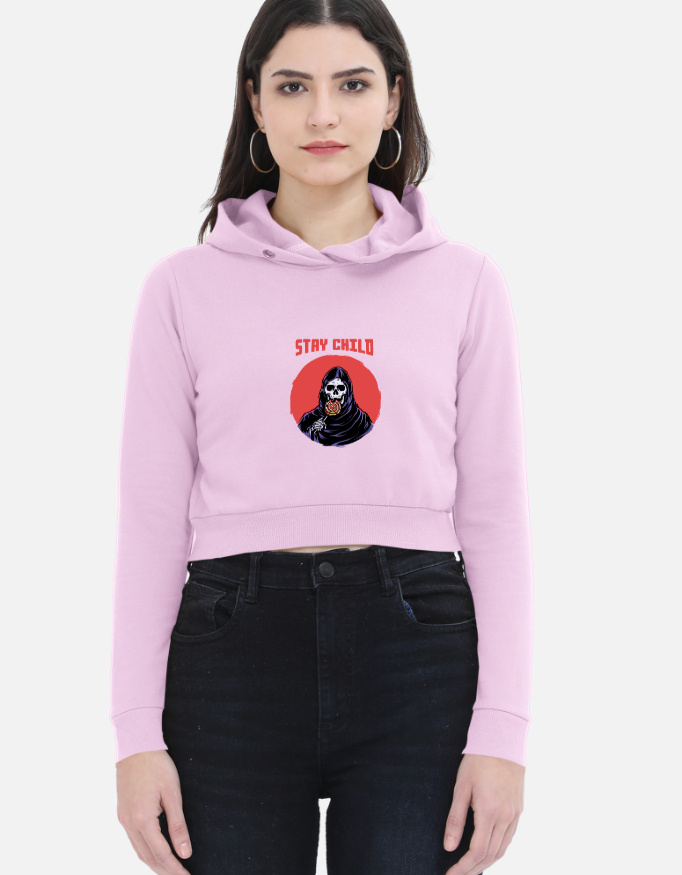 Stay Chill Cropped Hoodie