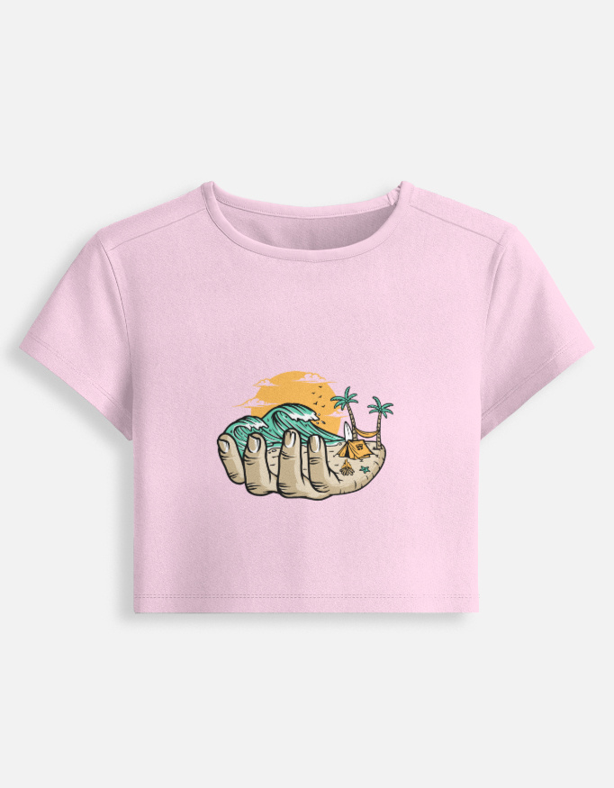 Island Escape Cropped Tee - Image 5