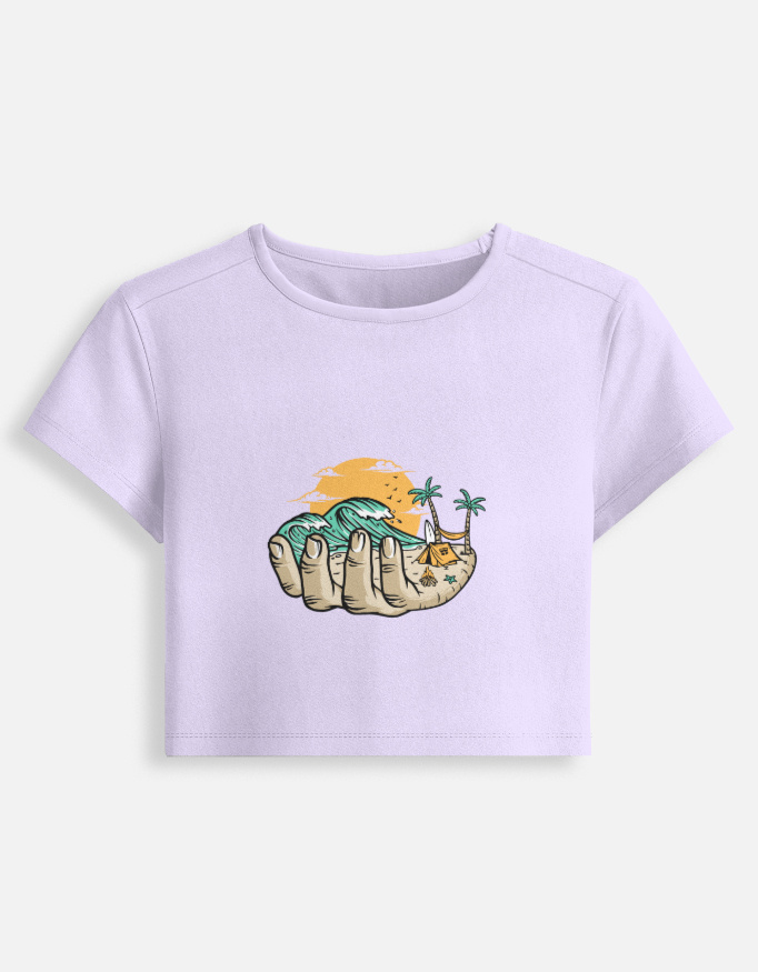 Island Escape Cropped Tee