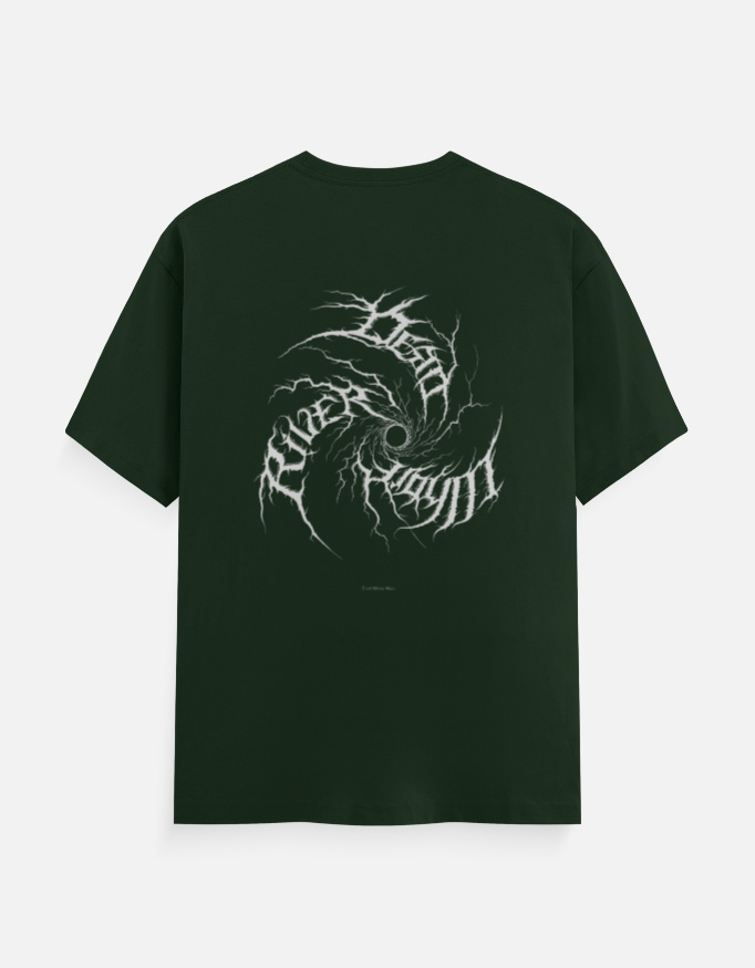 Chaos Spiral Gothic Graphic T-Shirt - Image 2