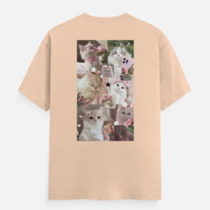 Soft Kitty Collage – Aesthetic Graphic T-Shirt