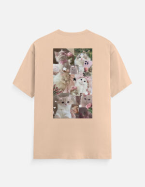 Soft Kitty Collage – Aesthetic Graphic T-Shirt