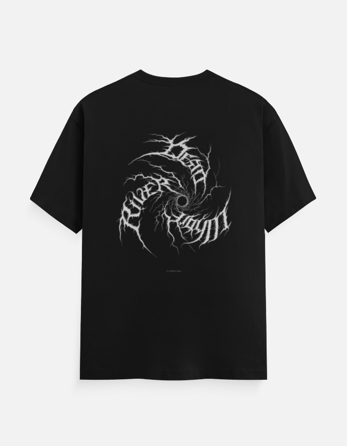 Chaos Spiral Gothic Graphic T-Shirt - Image 3
