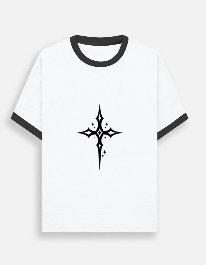 Celestial Cross Ringer T-Shirt