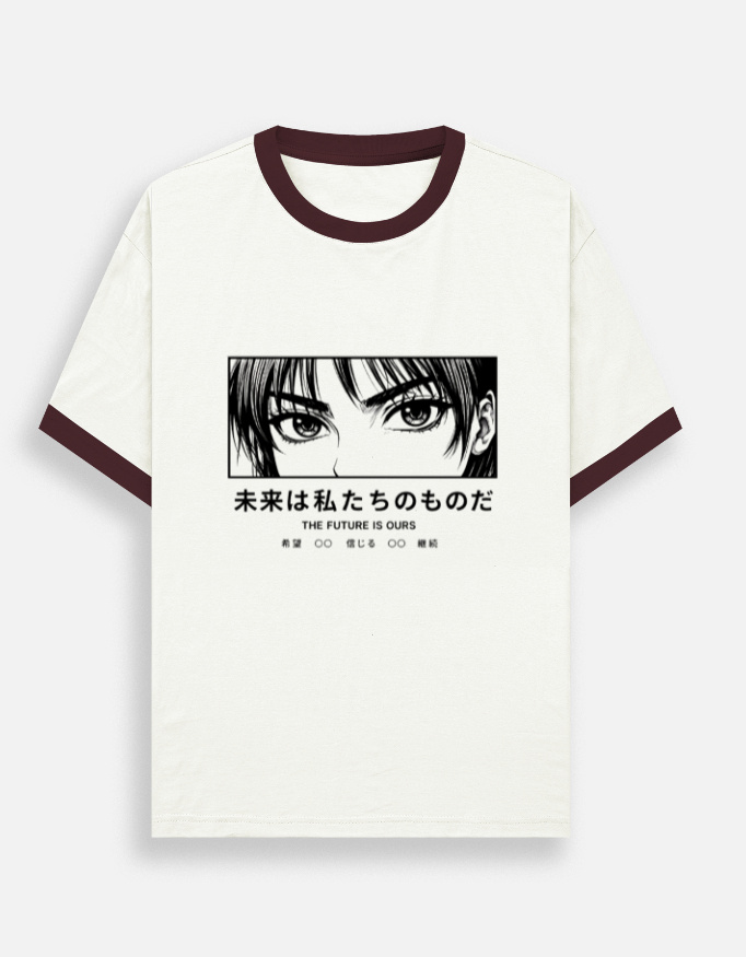 Vision Beyond Manga Ringer T-Shirt - Image 2